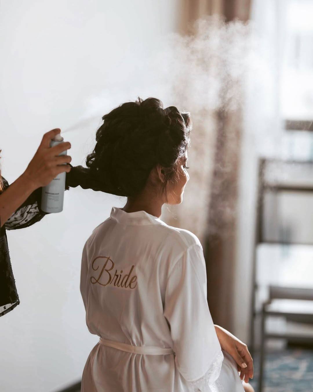 Bridal hair styling